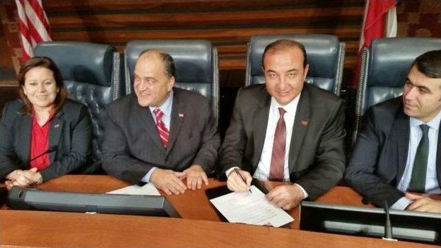 Ceyhan İle Abd&rsquo;nin Teksas Eyaleti Frısco Şehri Kardeş Oldu 2