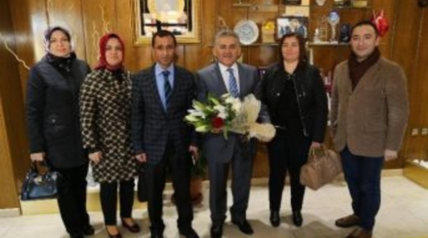 Erbosan Ortaokulu Aile Birliği Ve Y&ouml;neticilerinden Melikgazi Belediyesine Ziyaret