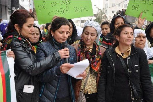 Silopi’de Paris’te Öldürülen Kadınlar İçin Yürüyüş Düzenlendi