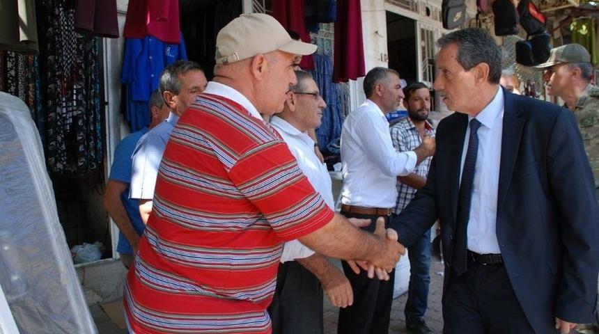 Vali Nurullah Naci Kalkancı, Gerger&rsquo;de İncelemede Bulundu