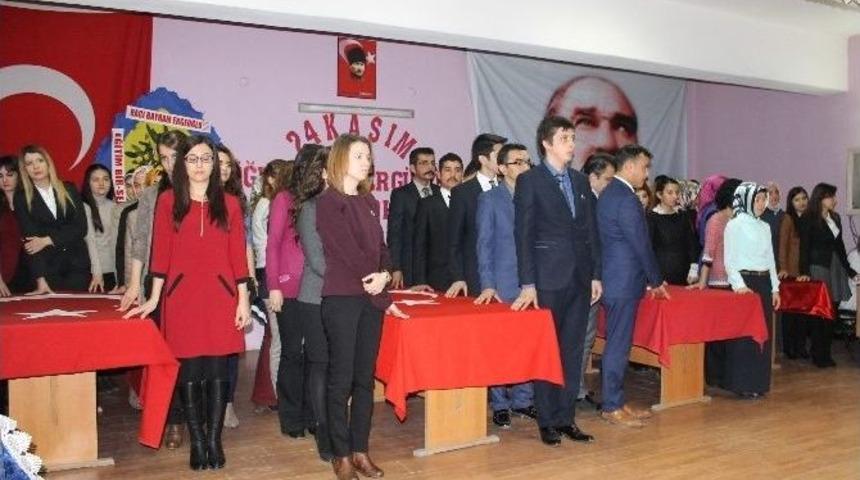 Yerköy’de 24 Kasım Öğretmenler Günü Kutlandı