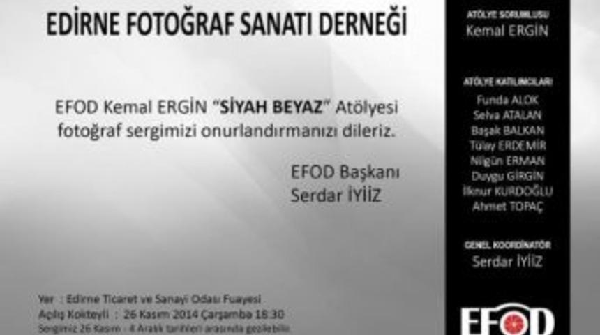Edirne&rsquo;de &lsquo;siyah Beyaz&rsquo; Sergi A&ccedil;ılacak