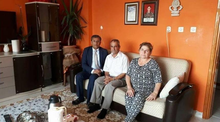 Başkan Pamuk, Şehit Ailelerini Ve Gazileri Ziyaret Etti