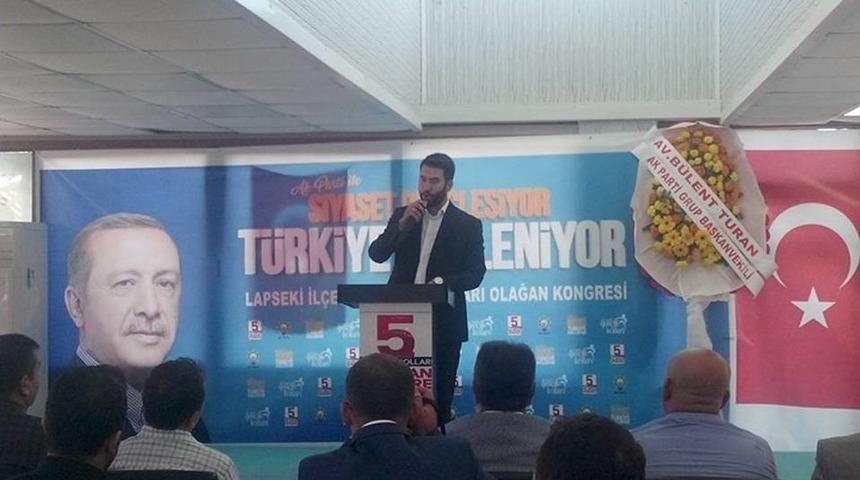 Lapseki Ak Parti Gen&ccedil;lik Kolları Olağan Kongresi Yapıldı