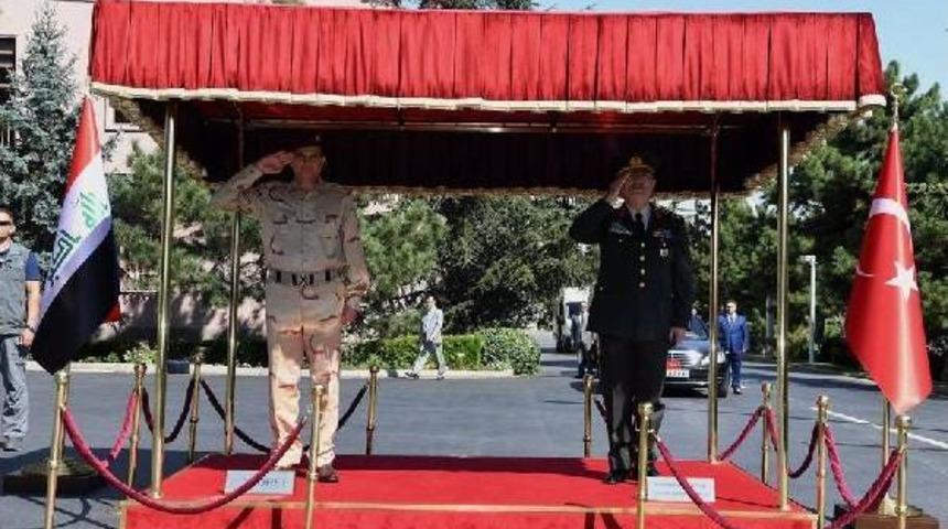 Orgeneral Hulusi Akar, Iraklı Mevkidaşı &nbsp;Orgeneral Osman Ali Ferhud El-Ghanimi Ile G&ouml;r&uuml;şt&uuml;