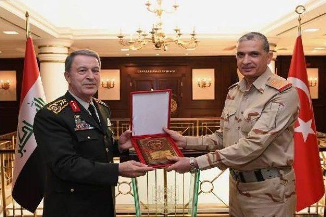 Orgeneral Hulusi Akar, Iraklı Mevkidaşı  Orgeneral Osman Ali Ferhud El-Ghanimi Ile Görüştü