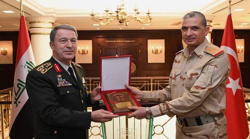 Irak Genelkurmay Başkanı Ve Beraberindeki Heyet, Genelkurmay Başkanı Akar&rsquo;ı Ziyaret Etti
