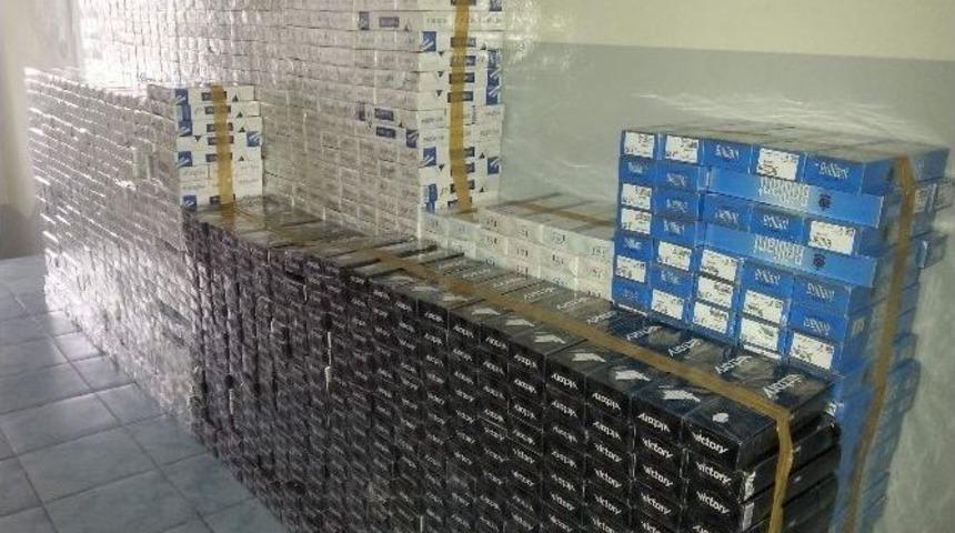 Gaziantep’te 21 Bin 180 Paket Kaçak Sigara Ele Geçirildi