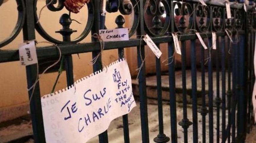 Taksim'de Charlie Hebdo Saldırısı Protesto Edildi