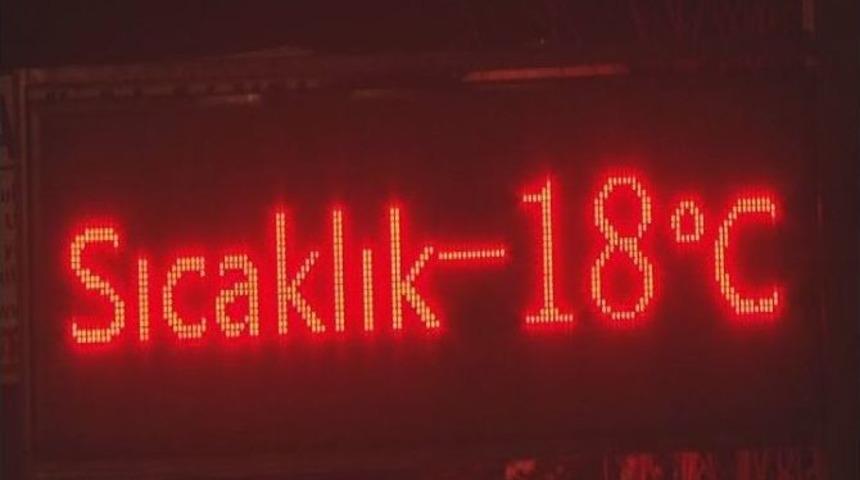 Başkent -18 Derece İle Buz Tuttu