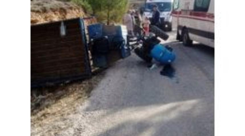 Mut&rsquo;ta &Ccedil;apa Motoru Devrildi: 6 Yaralı