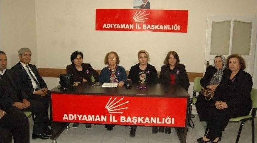 Chp Kadın Kollarından, 25 Kasım A&ccedil;ıklaması