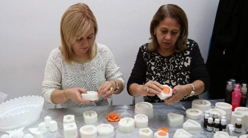 Şehitkamilli Hanımlardan Sabun Sanatına Yoğun İlgi