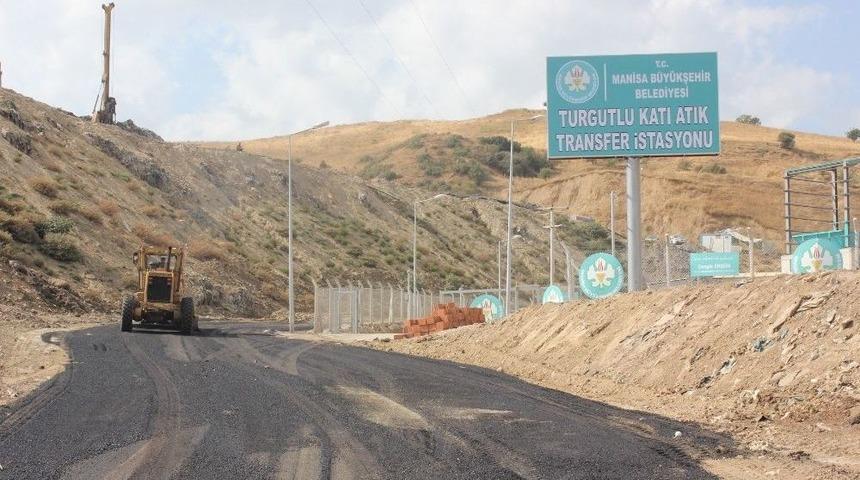 Katı Atık Transfer İstasyonunun Yolu Asfaltlanıyor