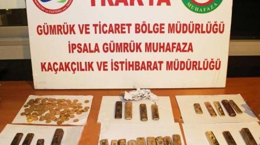 İPSALA&rsquo;DA OSMANLI SİKKESİ VE K&Uuml;L&Ccedil;E ALTIN ELE GE&Ccedil;İRİLDİ