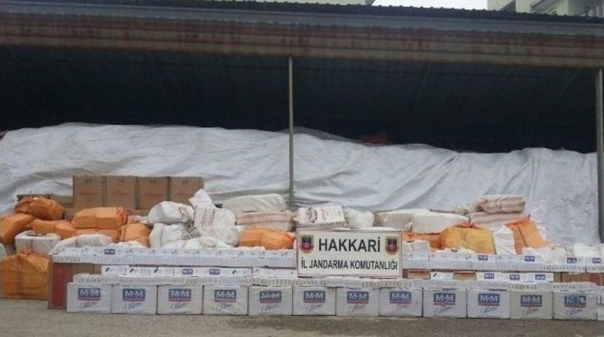 Jandarmadan 2 Milyon Tl&rsquo;lik Ka&ccedil;ak Sigara Operasyonu