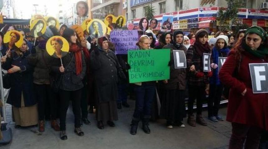 Fransa'da &Ouml;ld&uuml;r&uuml;len Pkk'lı 3 Kadın İzmir'de Anıldı