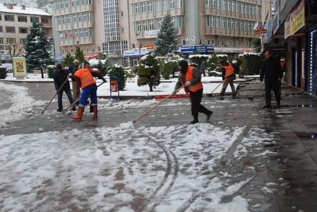 Akşehir’de Karla Mücadele Çalışmaları