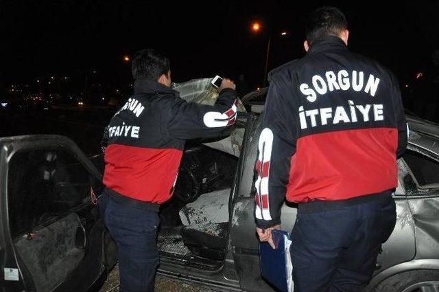 Sorgun’da Trafik Kazası : 4 Yaralı