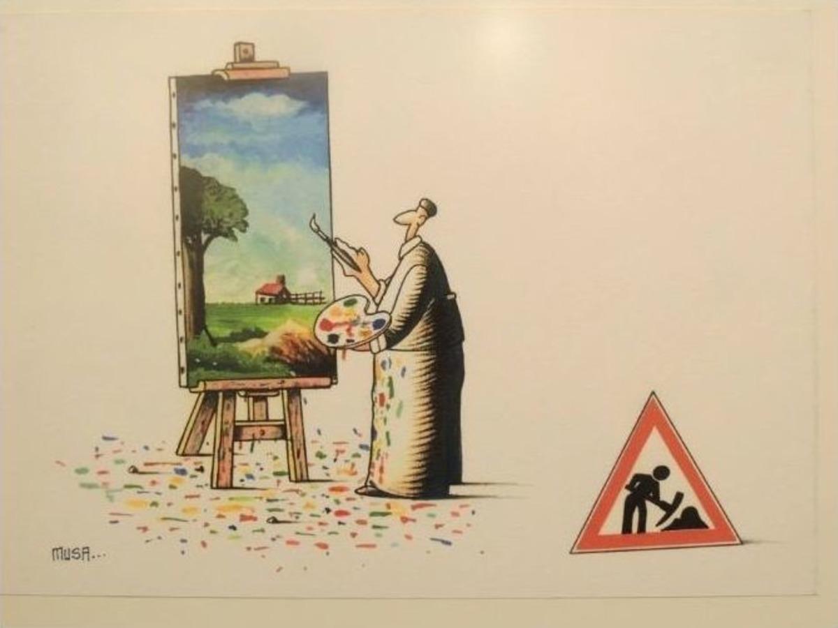 Musa G&uuml;m&uuml;ş&rsquo;&uuml;n 5. Kişisel Karikat&uuml;r Sergisi A&ccedil;ıldı