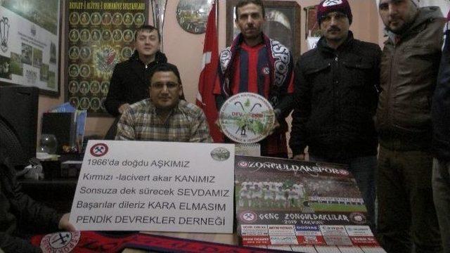 İstanbul’da Zonguldakspor’u Destekliyorlar