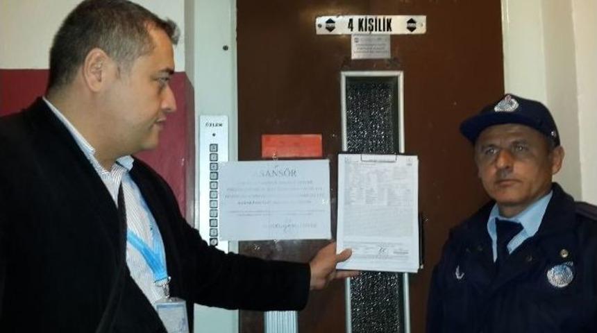 Denizli’de 37 Asansör Kullanım Dışı Bırakıldı