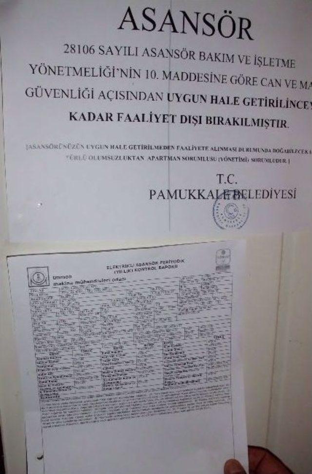 Denizli’de 37 Asansör Kullanım Dışı Bırakıldı 1