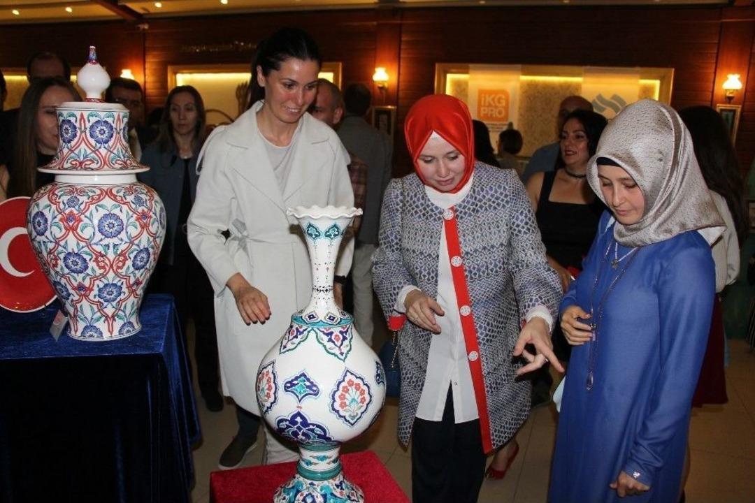 "&uuml;reten Kadın G&uuml;&ccedil;l&uuml; Atakum Projesi"ne &Ccedil;ini Sergili Kapanış