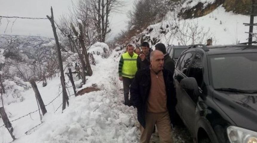 Giresun Valisi Hasan Karahan Kar M&uuml;cadelesini Takip Etti