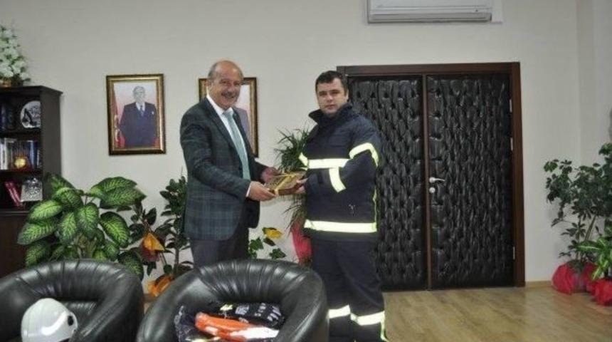 S&ouml;ğ&uuml;t Belediyesi&rsquo;nin İlk İtfaiye Amiri G&ouml;revine Başladı