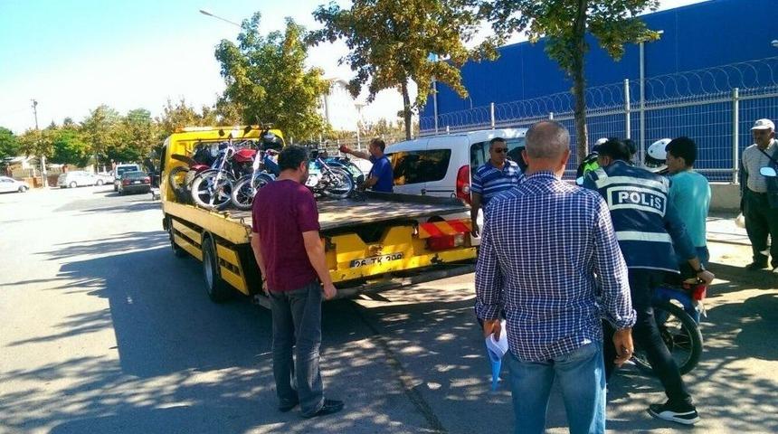 Eskişehir&rsquo;de Motosikletlilere Y&ouml;nelik Operasyon