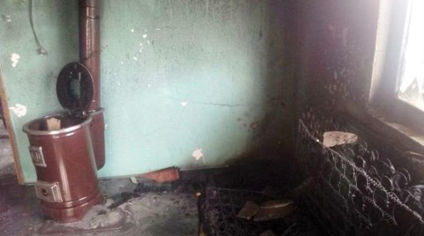 Soba Yanında Unutulan K&ouml;z Yangına Neden Oldu