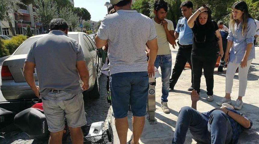 Milas&rsquo;ta Motosikletler &Ccedil;arpıştı: 2 Yaralı