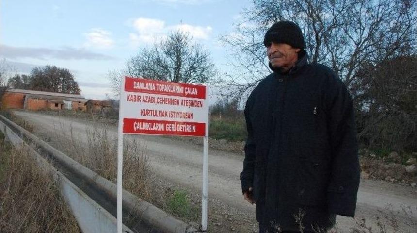 Hırsıza Tabelalı Uyarı