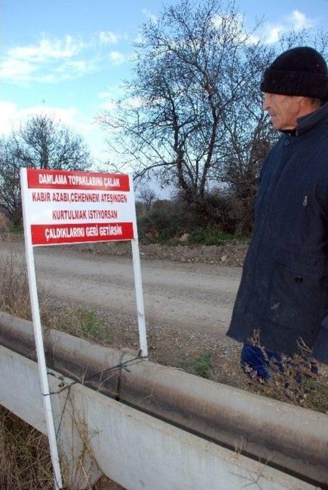 Hırsıza Tabelalı Uyarı 1