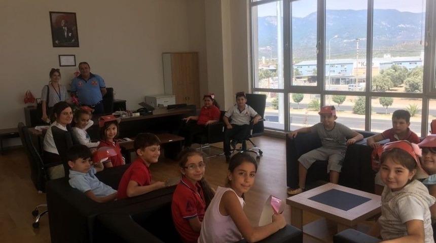 &Ouml;ğrencilerden, İtfaiyecilere Ziyaret