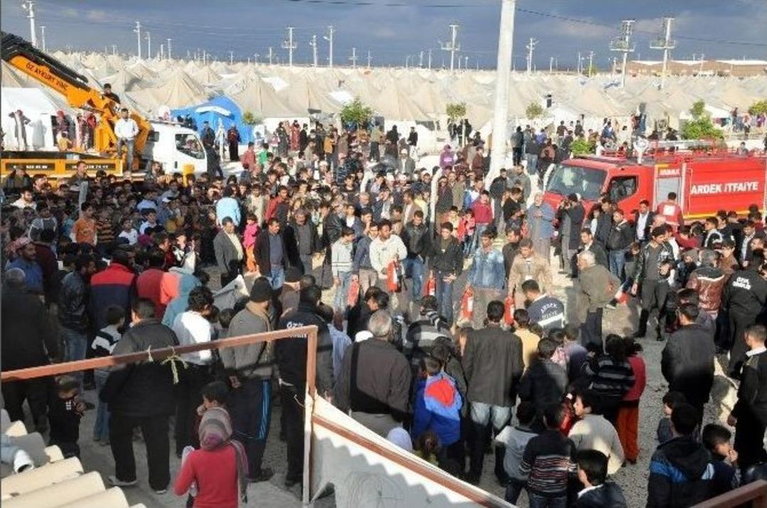 &Ccedil;adır Kentte Yangın Tatbikatı