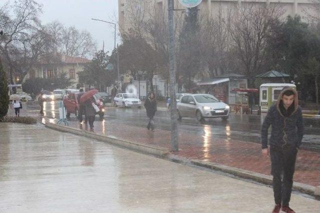 Tekirdağ&rsquo;da Kar Yağışı Başladı 1