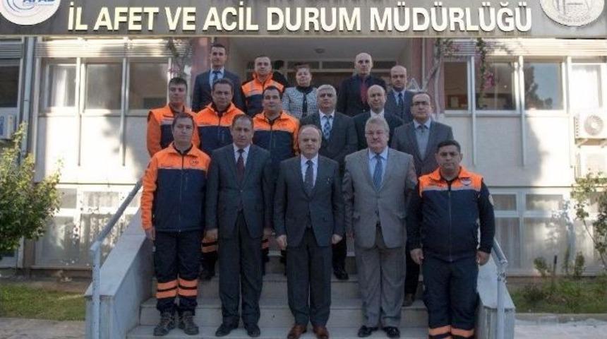 Vali &Ccedil;akacak Afad&rsquo;ı Ziyaret Etti