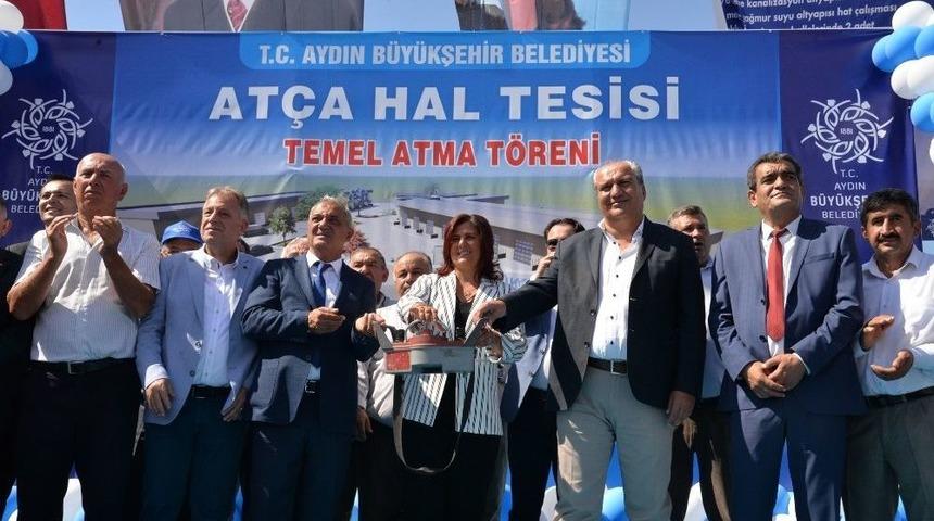 At&ccedil;a Hal Tesisinin Temeli D&uuml;zenlenen T&ouml;renle Atıldı