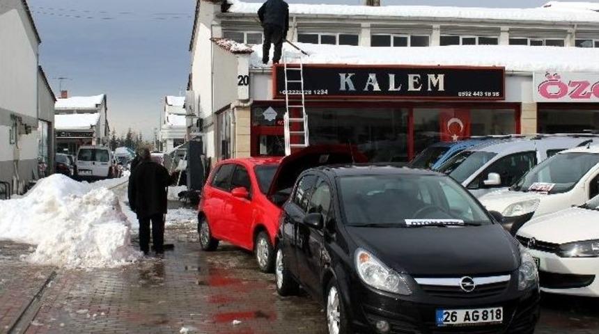 (&ouml;zel Haber) Kar Ve Dondurucu Hava İkinci El Ara&ccedil; Satışlarını Da Dondurdu