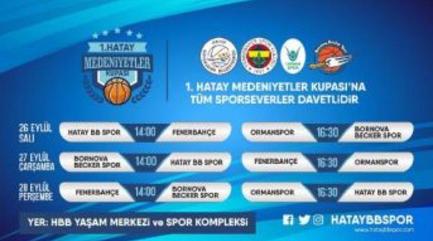 Hatay Medeniyetler Kupası Basketbol Turnuvası Başlıyor