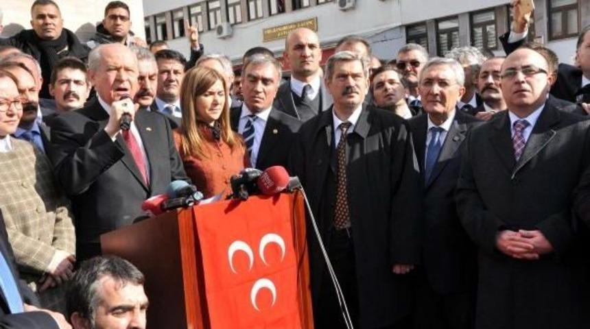 Mhp lideri bah&ccedil;eli, 500 ara&ccedil;lık konvoyla tunceli'de(3)