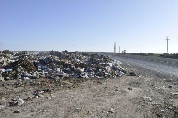 Siverek Şehir Çöplüğü Karayoluna Kadar Taştı G1