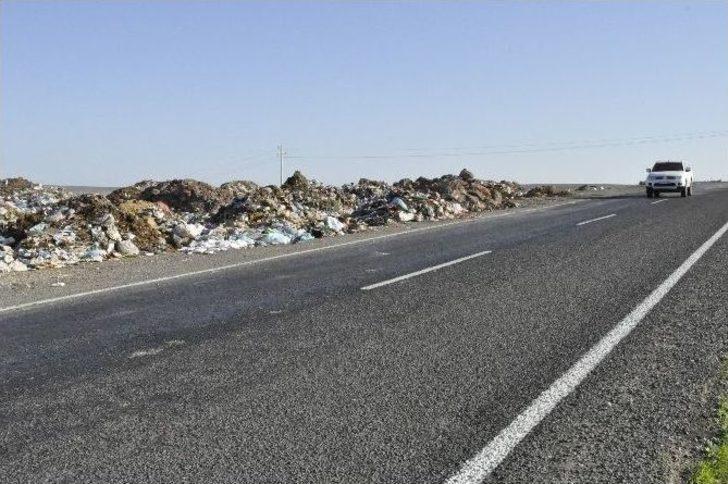 Siverek Şehir Çöplüğü Karayoluna Kadar Taştı G3
