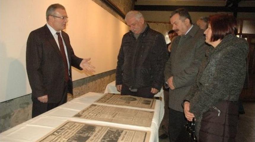 Basın Haftasında, Eski Gazetelerin Sergisi A&ccedil;ıldı