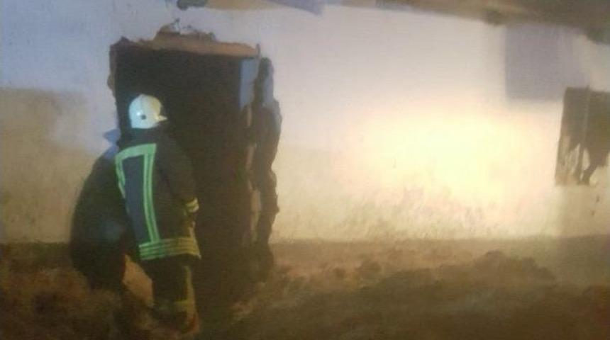 Kulu&rsquo;da Samanlıkta Yangın