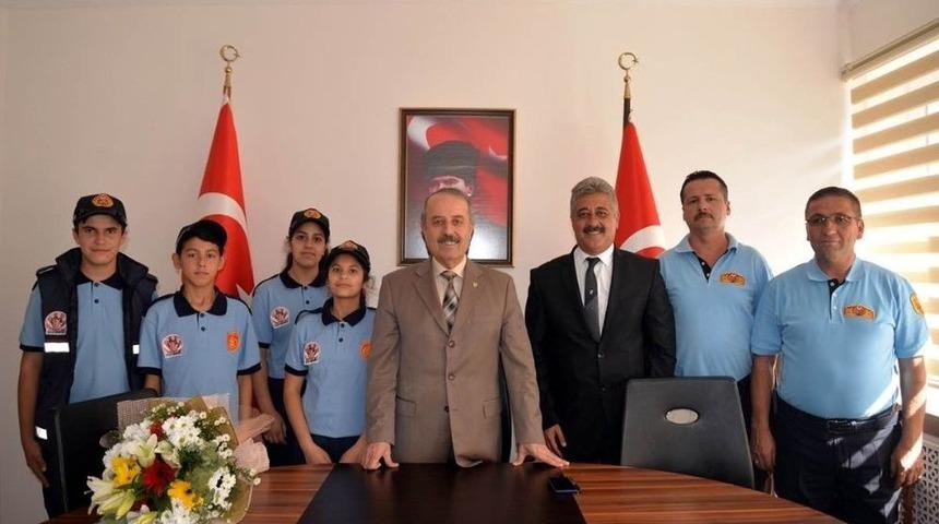 İtfaiye Teşkilatından Vali Yardımcısı Taşd&ouml;ğen&rsquo;e Ziyaret