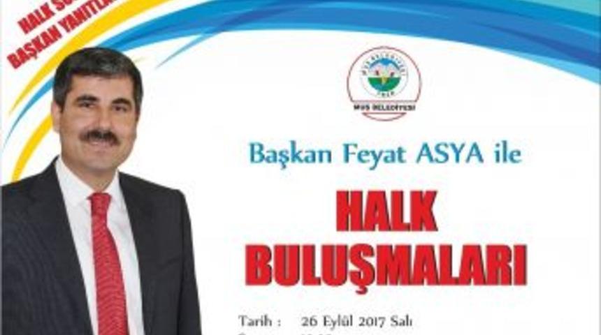 Başkan Asya, Halkla Buluşacak