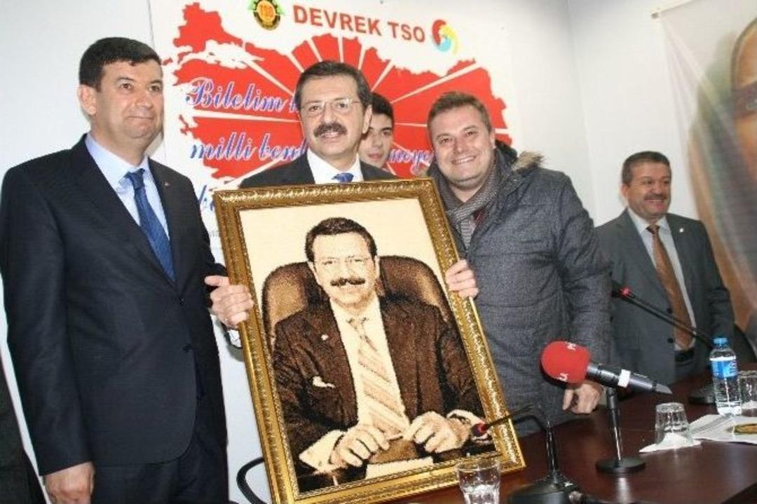 Tobb Başkanı Hisarcıklıoğlu, &Ccedil;aycuma Ve Devrek&rsquo;i Ziyaret Etti